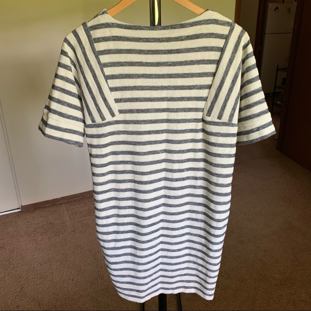 Banana Republic Striped Midi Shirt Dress Small - Picture 6 of 8